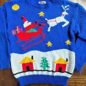 Lindsey Blake Ugly Christmas Sweater Medium Vintage